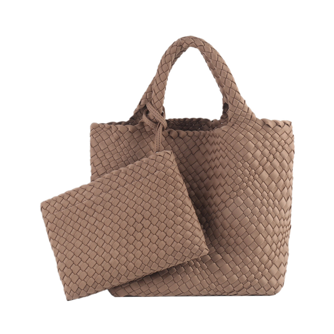 Braided Handbag with Removable Clutch Stornfield