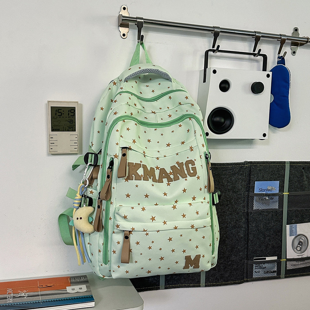 Trendy Star-Patterned Backpack Stornfield