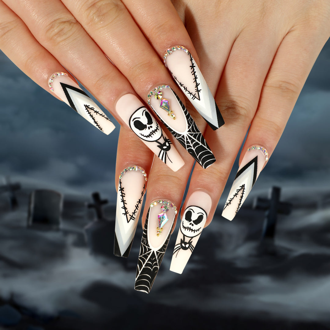 Artistic Nail Extensions in Halloween Design Stornfield