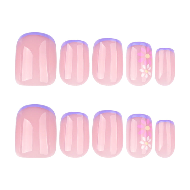 Floral Accent Press-On Nail Tips Stornfield
