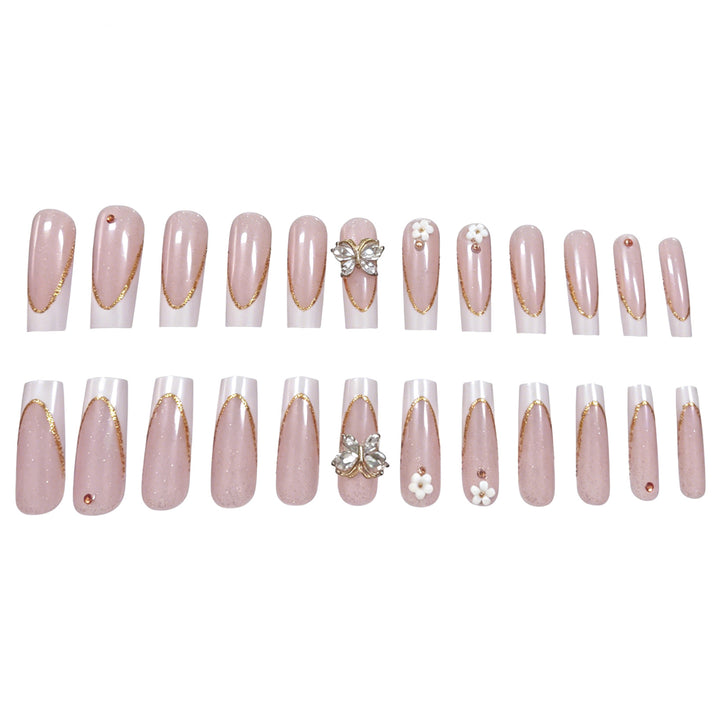 Elegant Floral Nail Art Extensions Stornfield