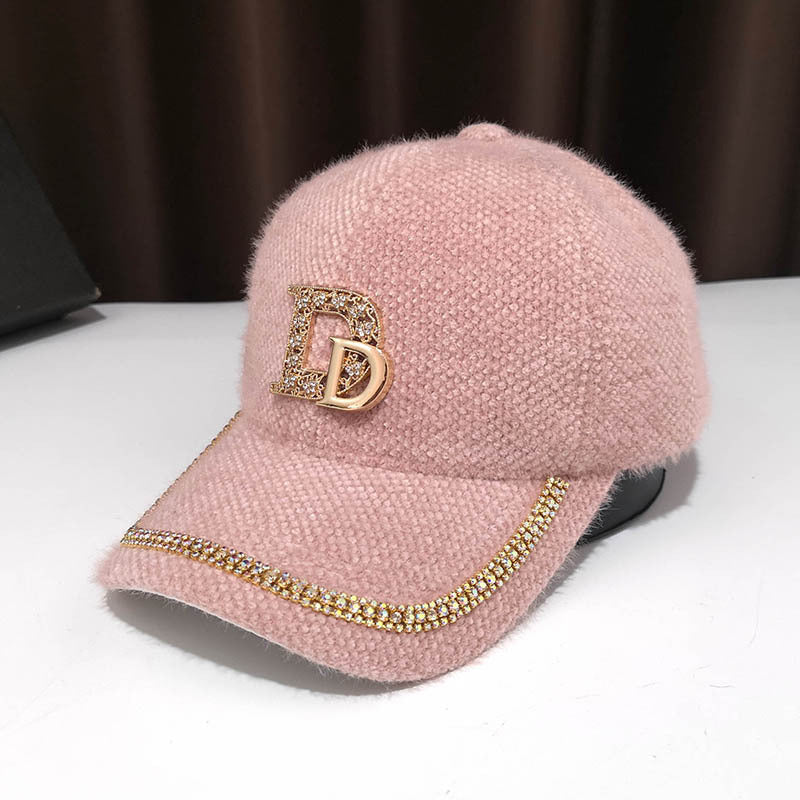 Women's Luxury Embellished Fleece Baseball Cap Stornfield