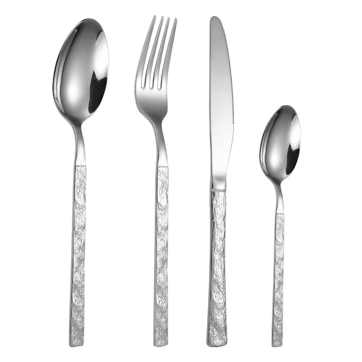 High-quality cutlery set with stylish, textured handle Stornfield