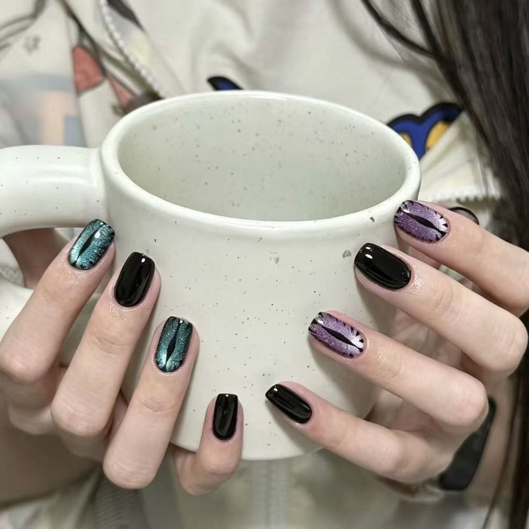 Elegant French Tip Press-On Nail Set Stornfield