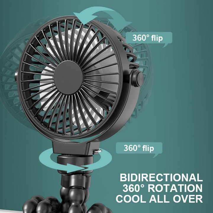 Unisex compact flexible hand and table fan with flexible tripod Stornfield