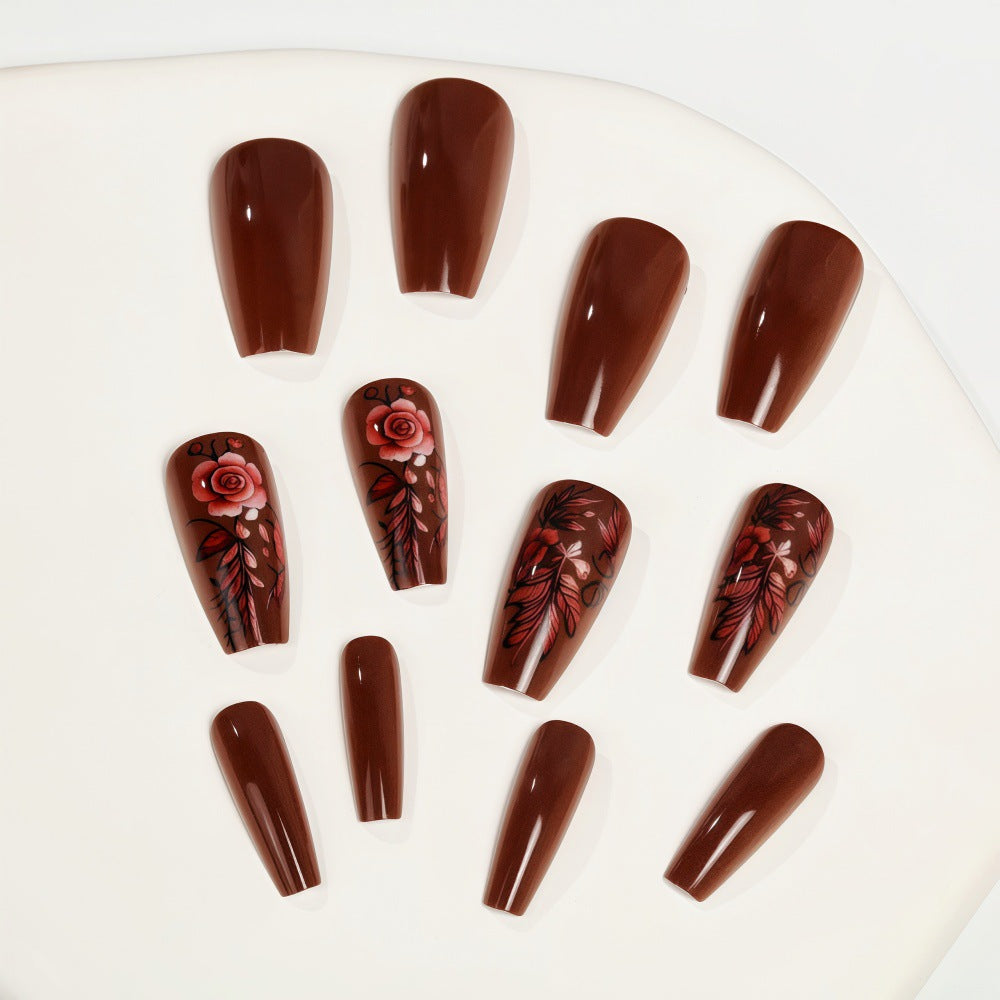 Artificial nails with floral accents Stornfield
