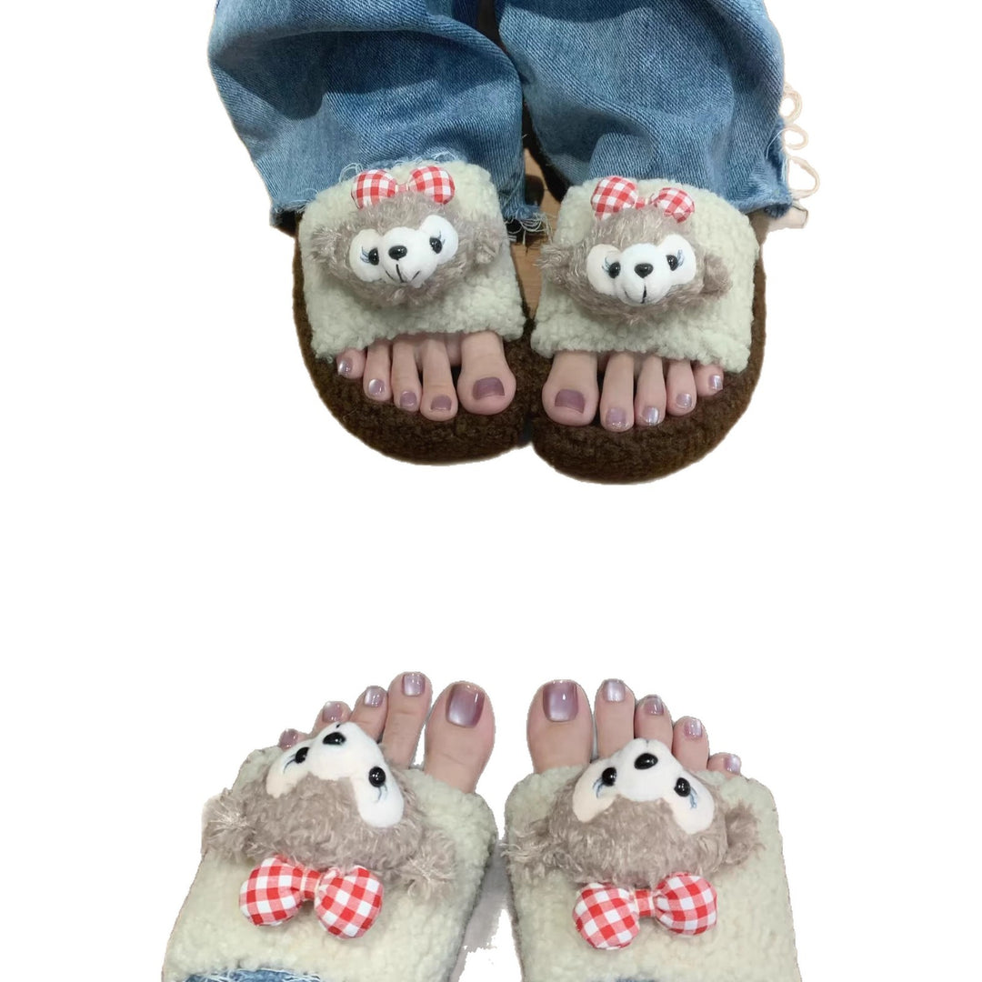 Cute Plush Animal Slippers