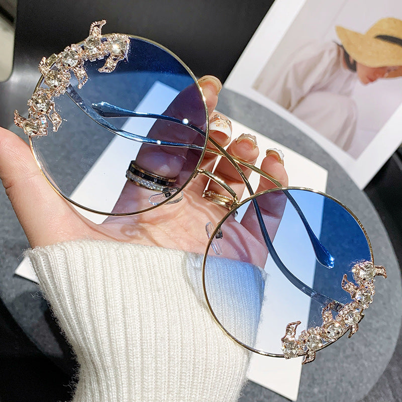 Ladies Glamorous Sunglasses with Sparkling Rhinestone Details Stornfield
