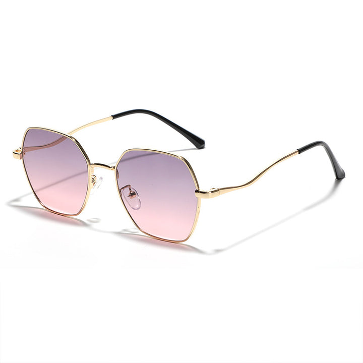 Women's geometric sunglasses with high-quality metal frame Stornfield