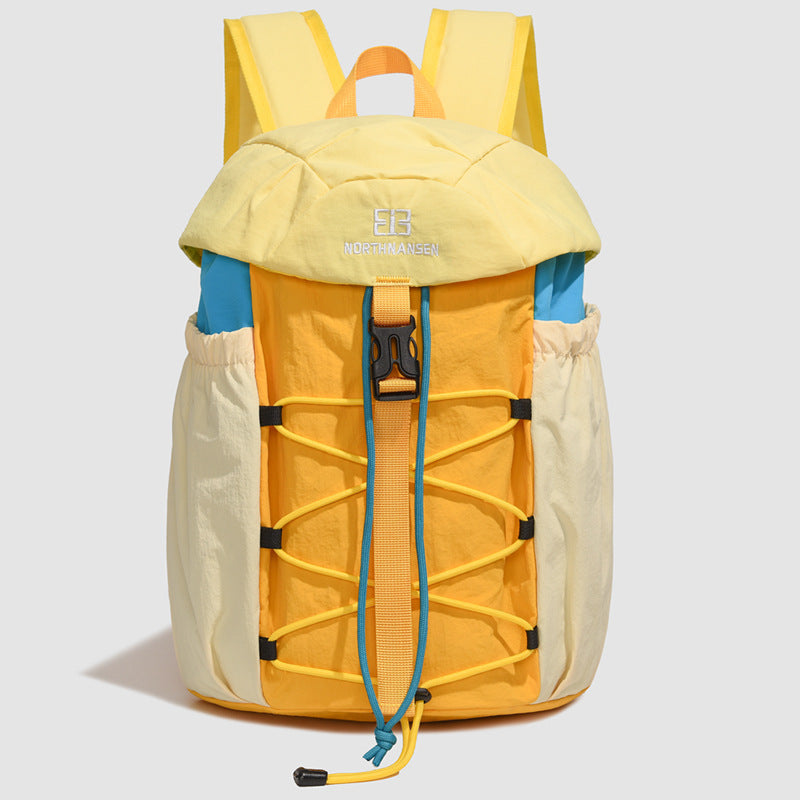 Unisex nan lighter urban outdoor backpack with elastic front tension cord and side elastic pockets Stornfield