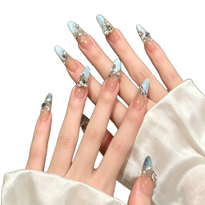 Artistic Floral Press-On Nail Set Stornfield