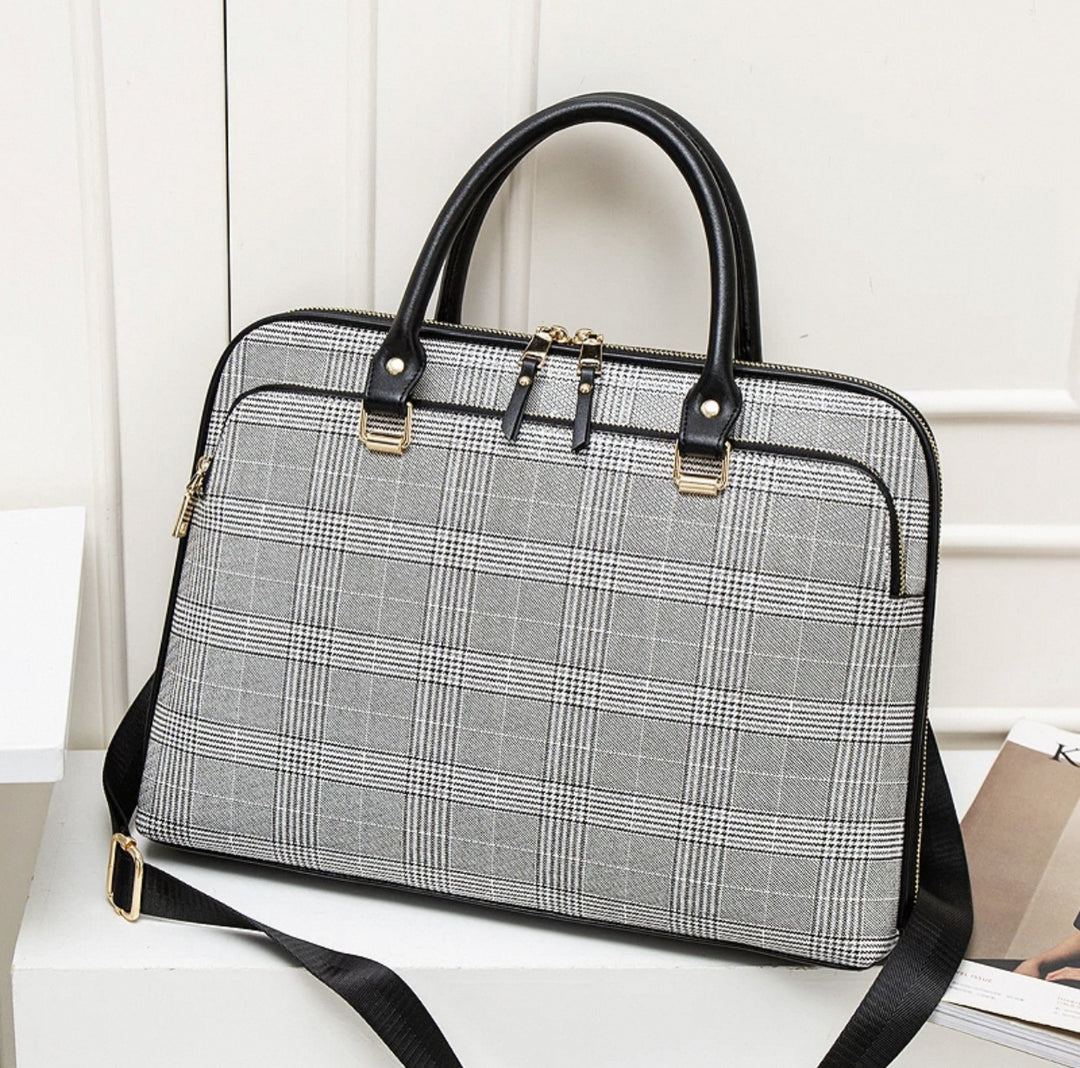 Elegant Laptop Bag in Luxurious Crocodile Look Stornfield