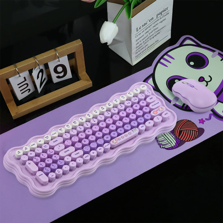 Cute Aesthetic Wireless Keyboard and Mouse Set Stornfield