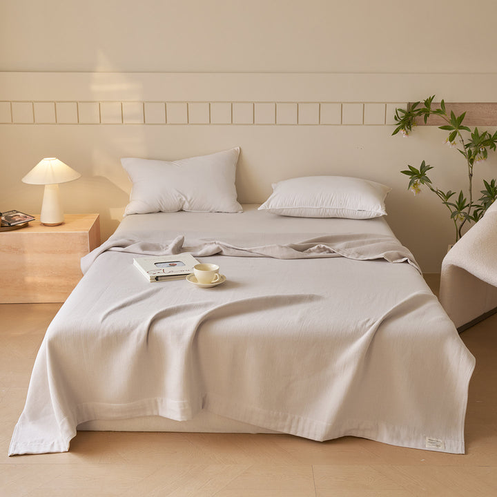 Breathable Cotton Bed Blanket Throw