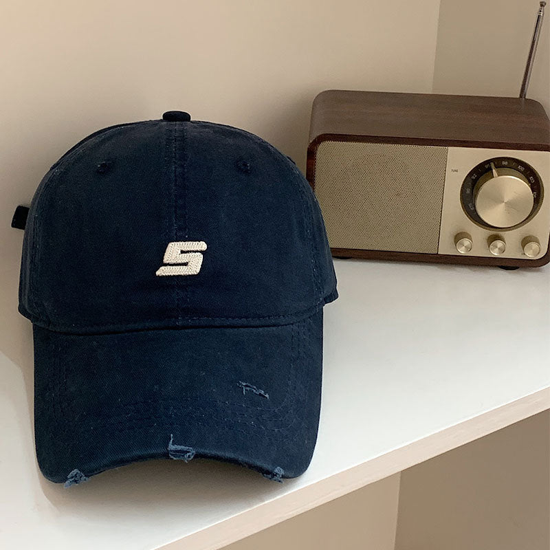 Men's Distressed Cotton Adjustable Baseball Cap Stornfield