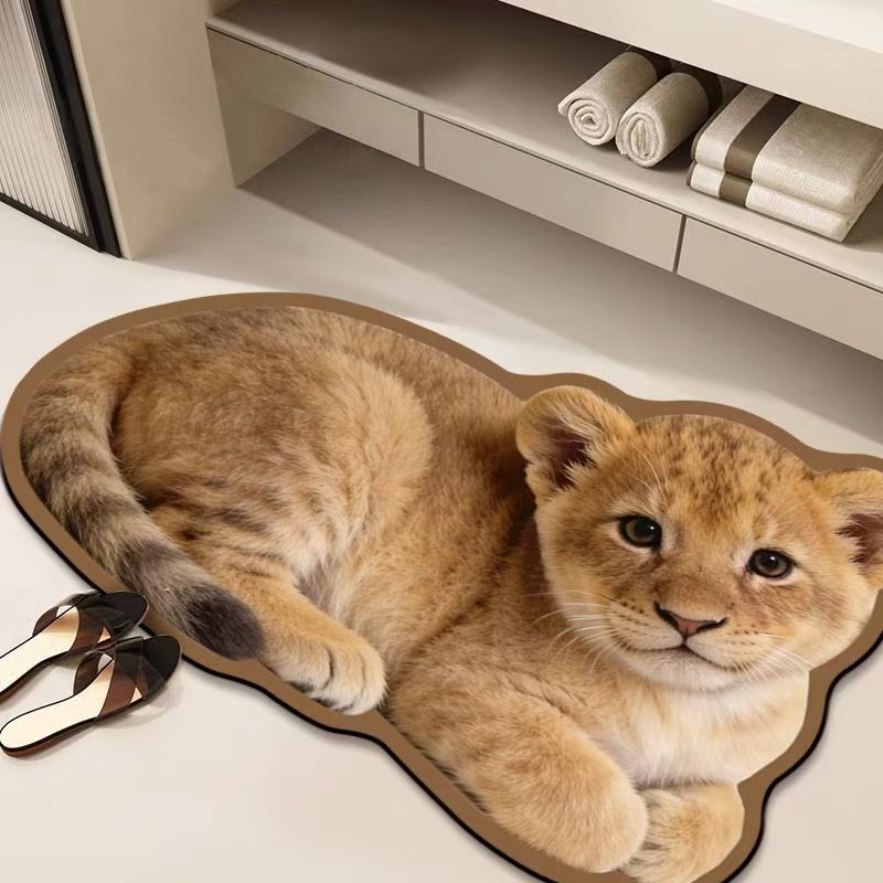 Cozy Cat-Shaped Bath Mat