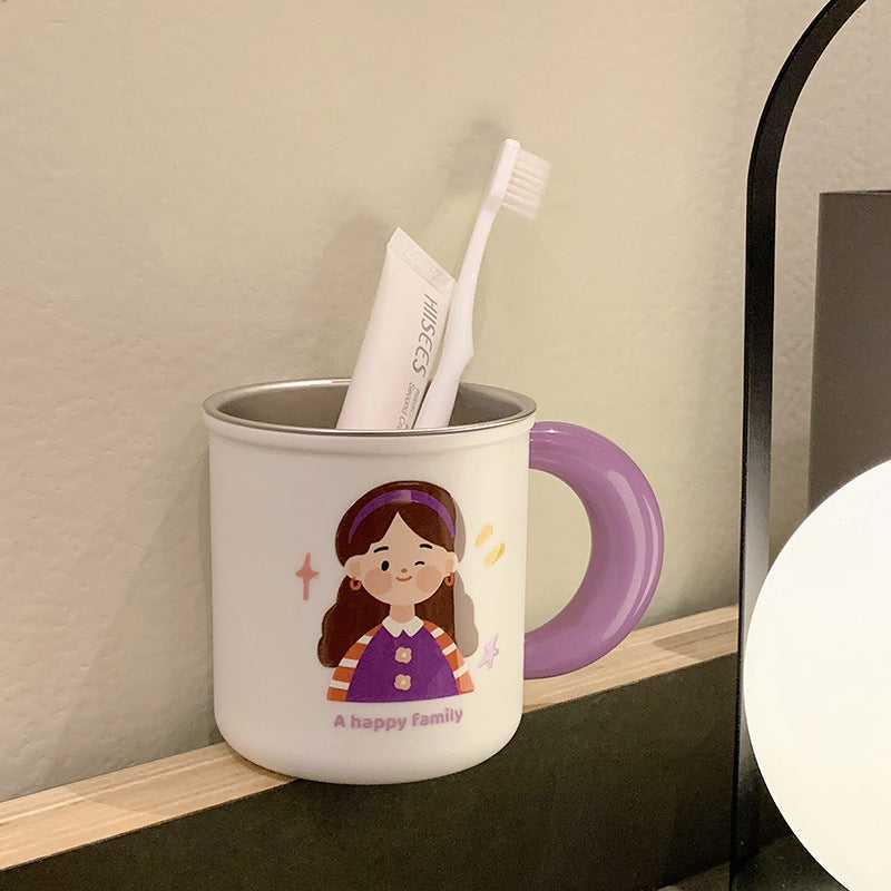 Ceramic mug with cheerful family design Stornfield