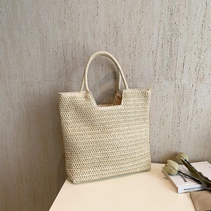 Handwoven tote bag with structured weaving Stornfield
