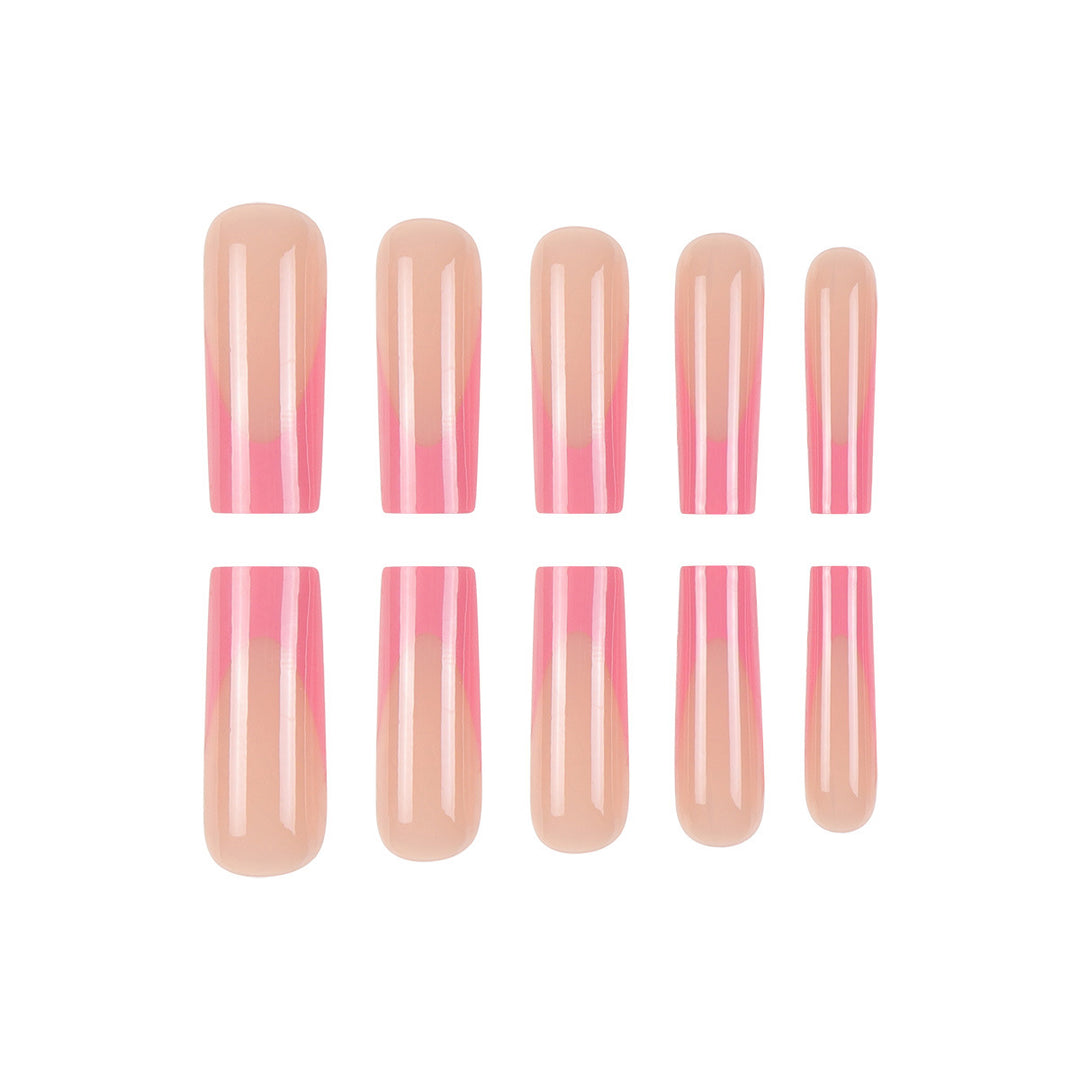 High-Gloss Long Press-On Nail Extensions Stornfield