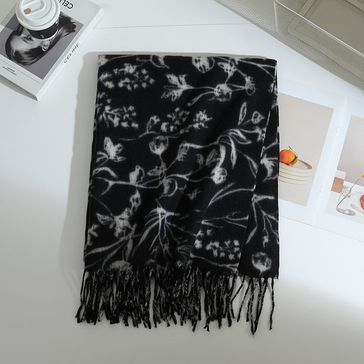 Women's Floral Patterned Scarf Stornfield