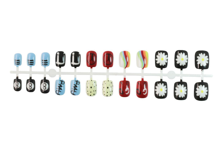 Nail set with creative and colorful designs Stornfield