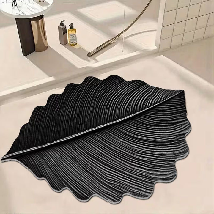 Leaf-Shaped Decorative Bath Mat