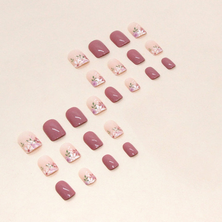 Artistic Floral Design Press-On Nails Stornfield