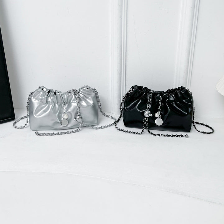 Elegant Chain-Accented Mini Handbag