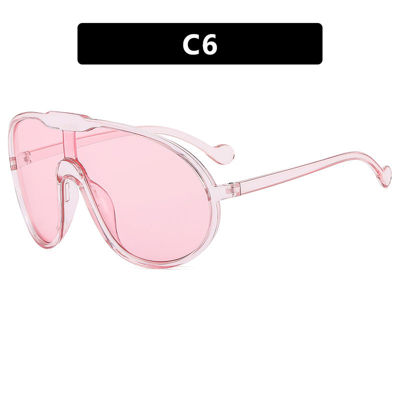 Women's futuristic transparent sunglasses with elegant shape Stornfield