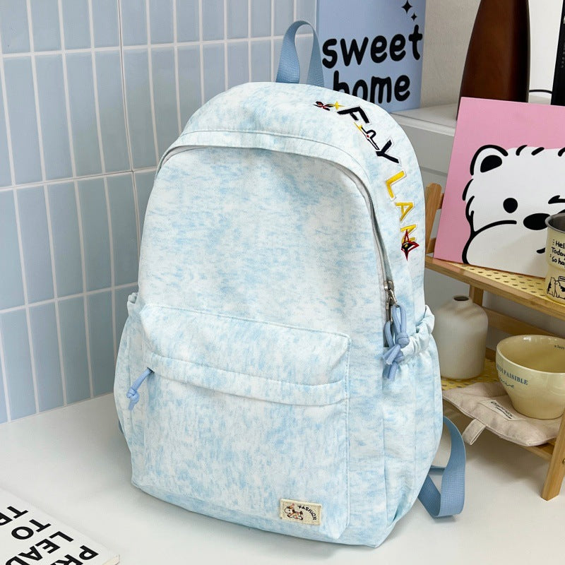 Casual Soft Fabric Backpack with Cute Charm Stornfield