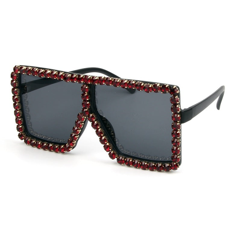 Women's oversized sunglasses with sparkly crystal frame Stornfield