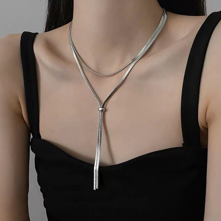 Multilayer Y-necklace made of high-quality metal Stornfield