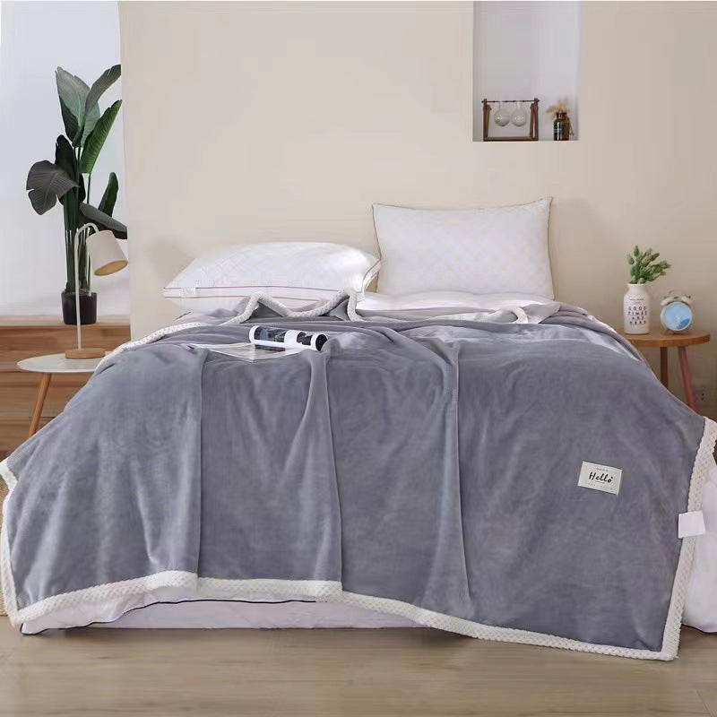 Unisex cuddle blanket with playful cloud design Stornfield