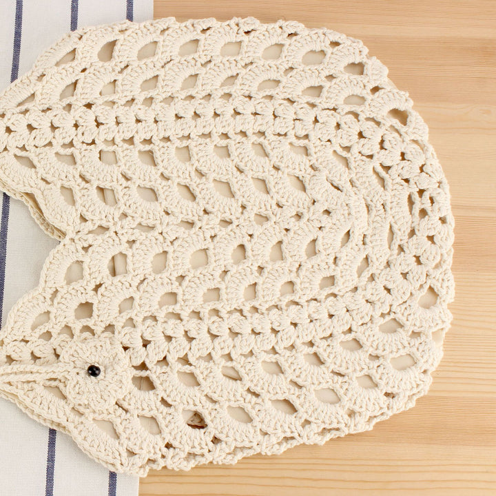 Hand-knotted tote bag with filigree pattern Stornfield