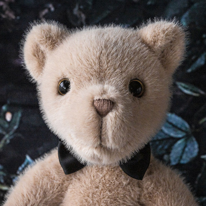 Heirloom Plush Teddy Bear with Satin Bow Tie