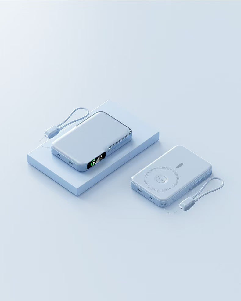 Powerbank with Integrated Wireless Charging Function and LCD Display Stornfield