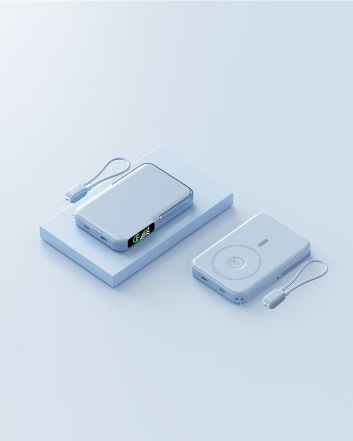 Powerbank with Integrated Wireless Charging Function and LCD Display Stornfield