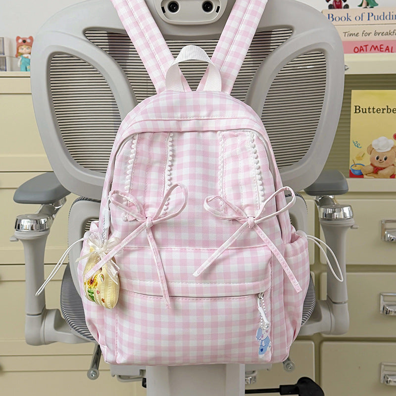 Playful Bunny-Ear Patterned Backpack Stornfield