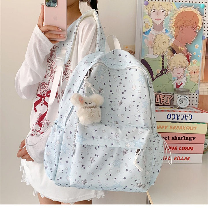 Backpack with Thoughtful Compartments and Trendy Star Motif Stornfield