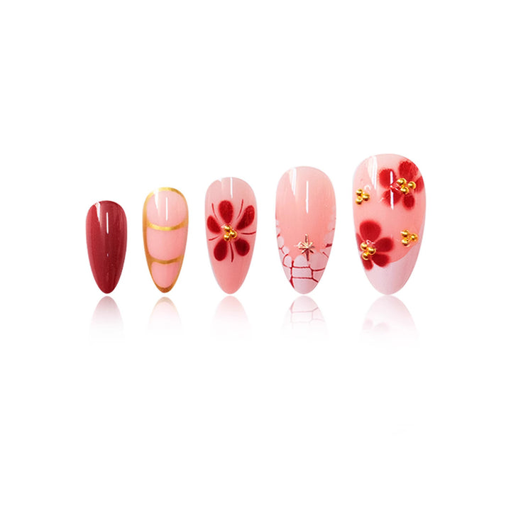Artistic Almond Shaped Nail Enhancements Stornfield