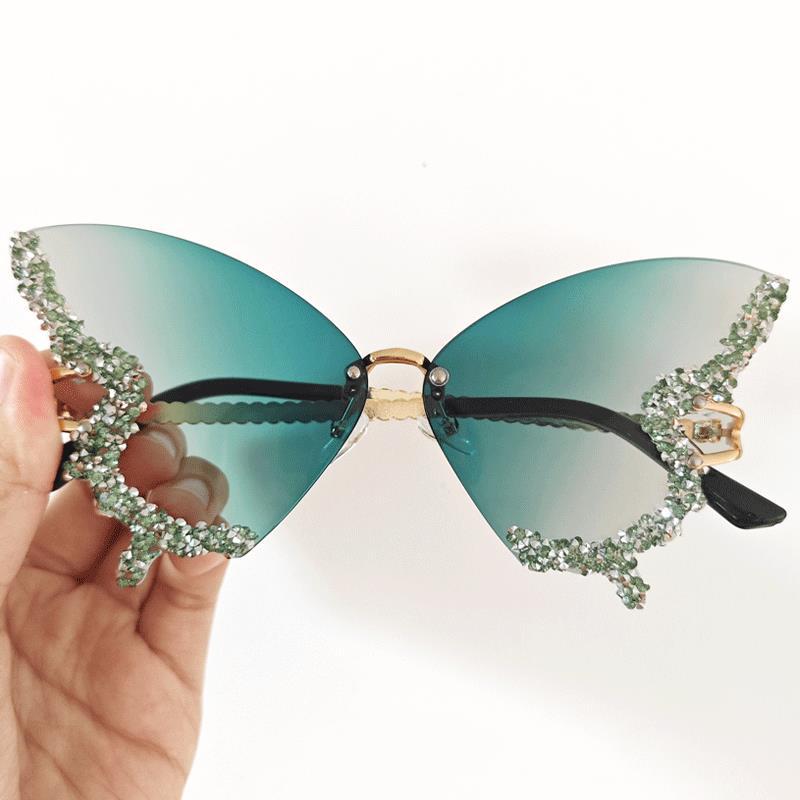 Women's extravagant sunglasses with sparkling butterfly design Stornfield