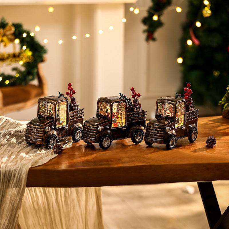 Decorative truck model with Christmas lighting Stornfield