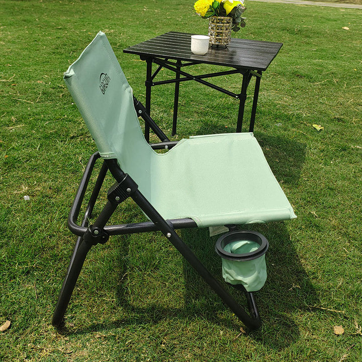 Women Comfortable Folding Chair with Cup Holder Stornfiled