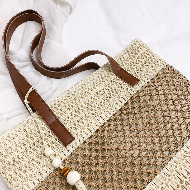 Stylish Woven Straw Beach Tote