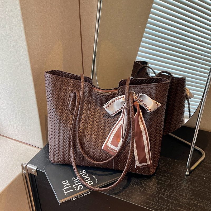 Woven Leather Tote Bag Stornfield