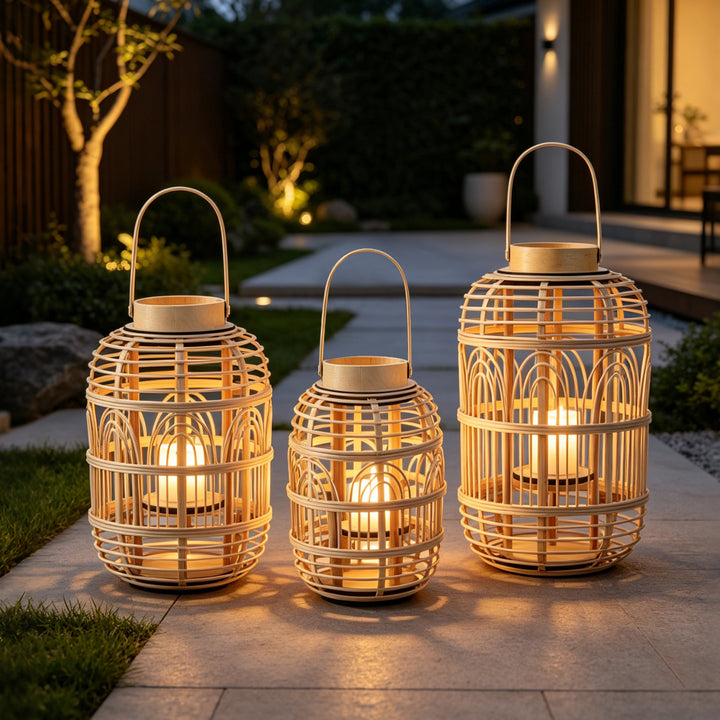 Decorative Rattan Lantern Stornfield
