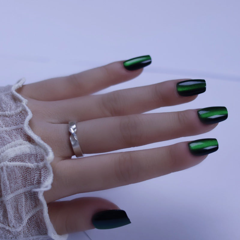 Artificial nails with shimmering metallic effect Stornfield