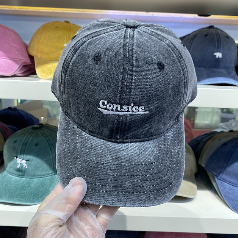 Men's Distressed Adjustable Denim Baseball Cap Stornfield