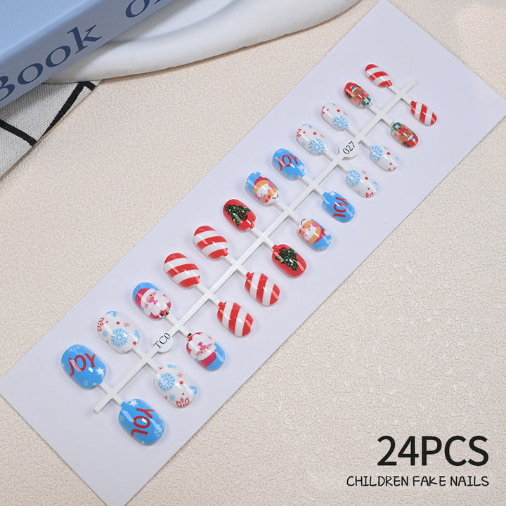Children's Fun-Themed Press-On Nail Set Stornfield