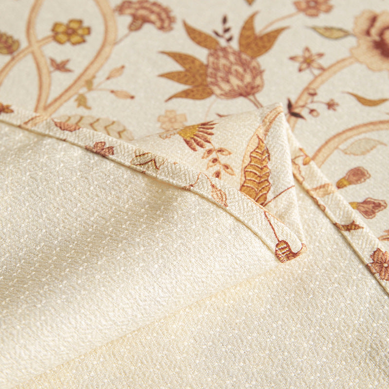 Coated tablecloth in vintage floral pattern made of cotton blend Stornfield